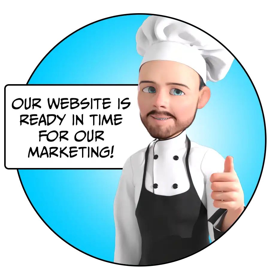 Our website is all ready for our marketing campaign!