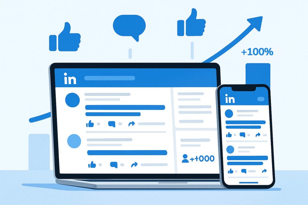 How do I make sure my LinkedIn post appears "top" for a connection?