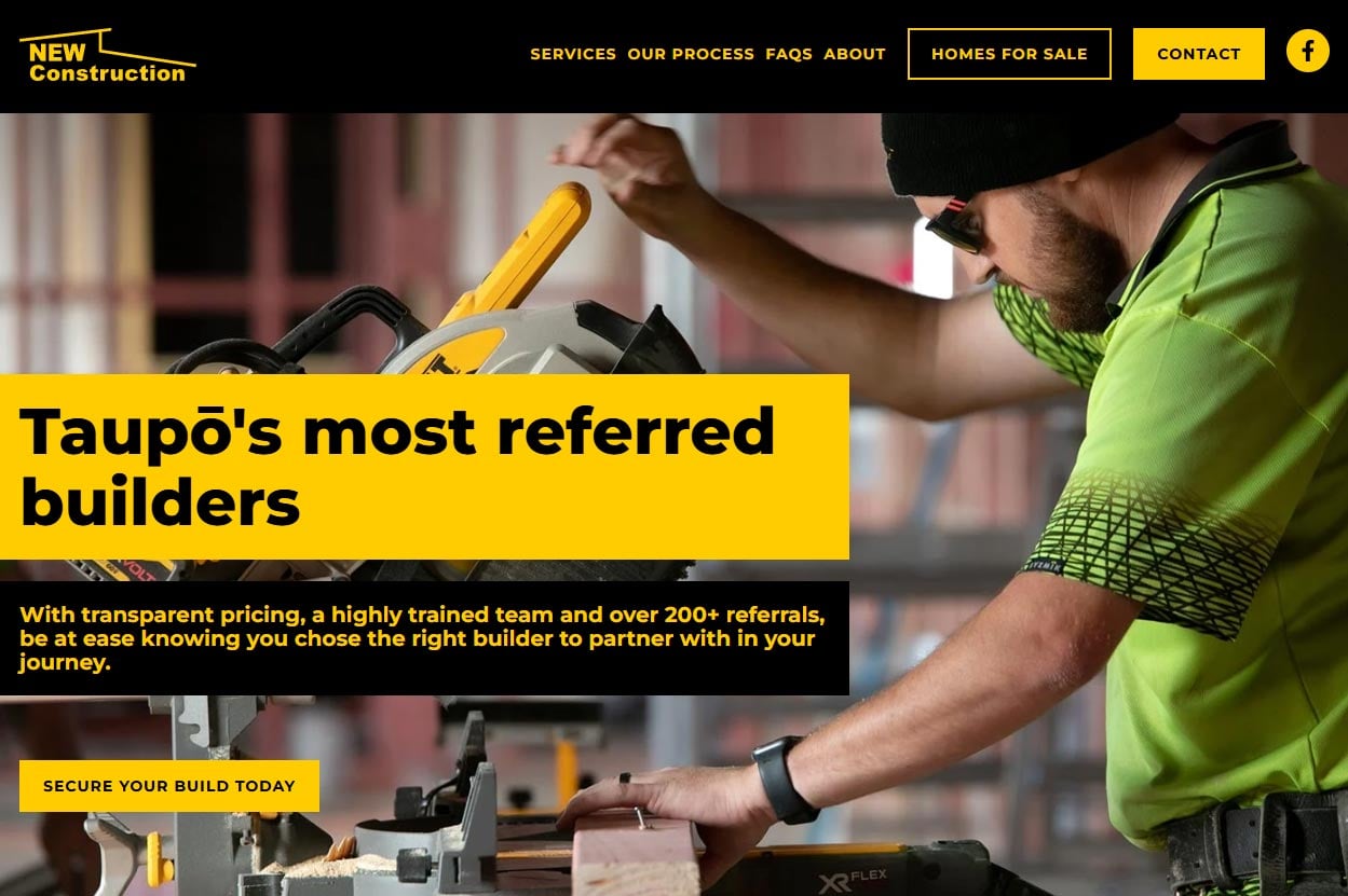 New Construction wordpress/elementor website design and build.